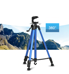 Tripode Profesional de Aluminio 1,4m 3366 (c/ soporte de celu)