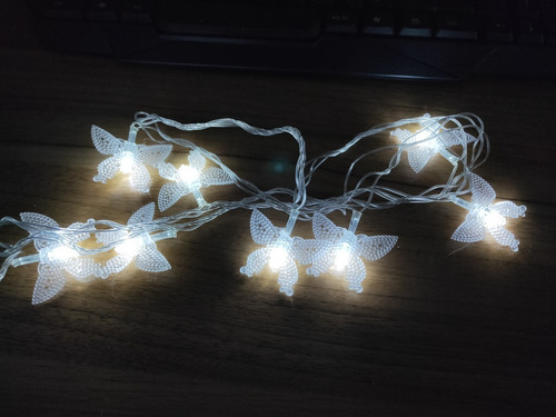 Luces de Navidad Mariposa Acrilico Blanco Frio