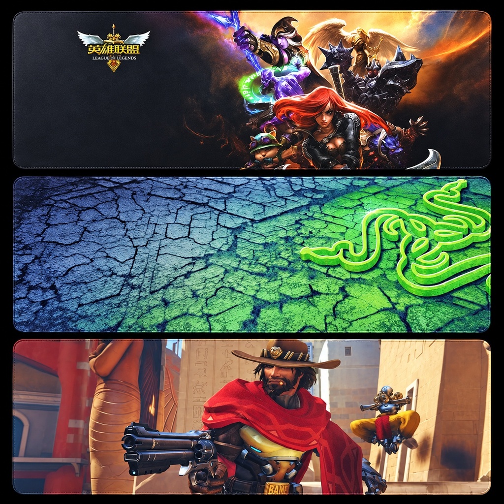 Mouse Pad Gaming Estampado Grande 90x30x0,2cm