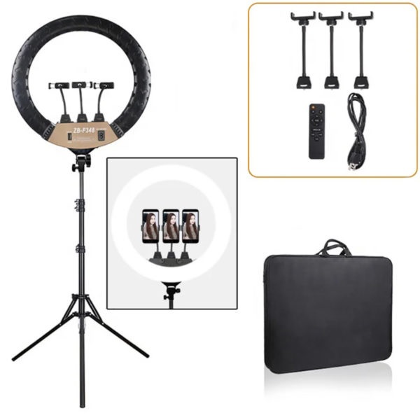 Aro Led Profesional 45 cm sin tripode ZB-F348