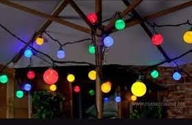 Guirnalda Kermese con 10 focos incandescentes colores exterior 5m