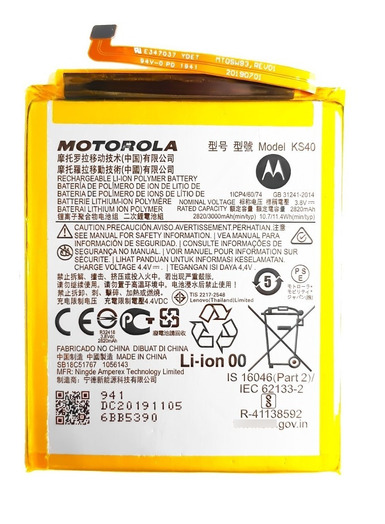 Bateria Motorola Moto E6s / E6 Play KS40 Original (SERVICE PACK)
