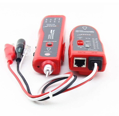 Tester para Cable de Red RJ45 con Doble Fuente