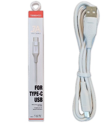 Cable Carga Rapida 3A Tipo C Tranyco T-S17C