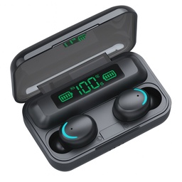 Auricular Bluetooth 5.1 Doble TWS F9-5 con Base Cargadora