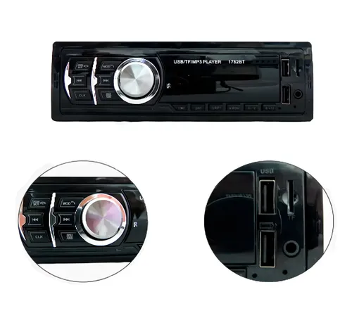 Stereo Fijo Bluetooth Micro Sd Usb FM 1781E