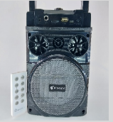 (PREVENTA) Parlante Portatil Karaoke BT Usb Micro Sd Fm Control 4" 5W (13.5*11.8*21.8) AL-SP-121 Gris