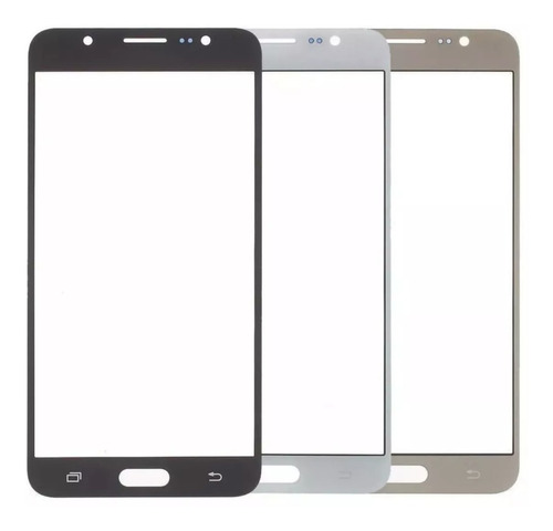 Repuesto Glass Samsung J7 2016 / J7 Metal Dorado + OCA con Logo