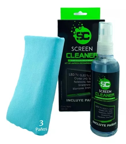 Kit Limpiador de Pantalla Screen Cleaner 120cc