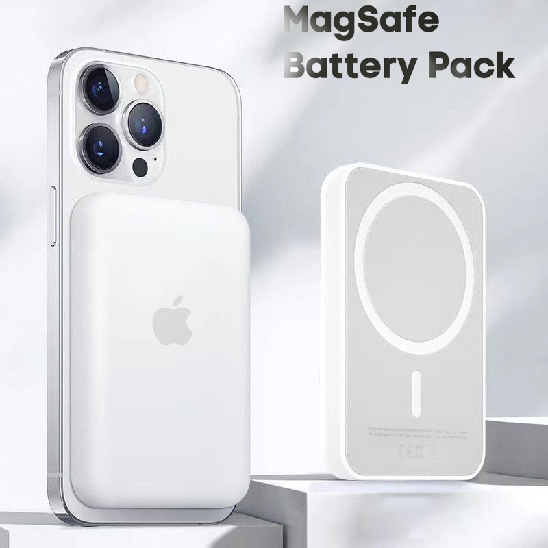 Power Bank 5000mAh Base Inalambrica QI 3A entrada Tipo C MagSafe