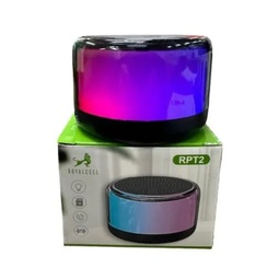 Mini Parlante Portatil BT Fm Usb Micro Sd con Luces RPT2 (8x5cm)