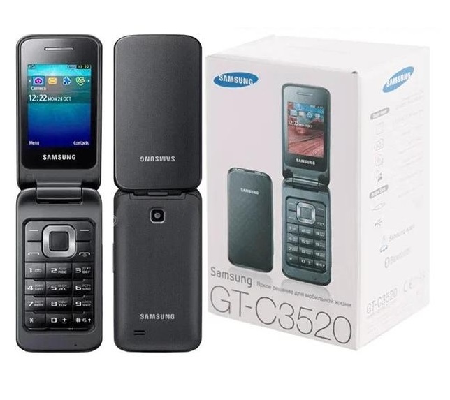 Celular con Tapita Samsung GT-C3520 Negro