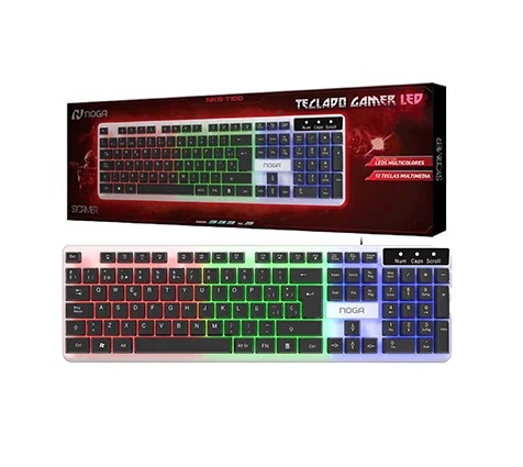 Teclado Multimedia Usb Gamer Retroiluminado Noga NKB-T100