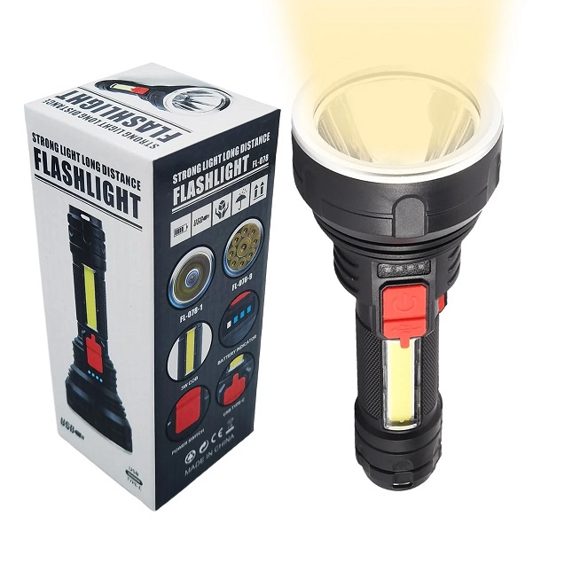 Linterna Led + Cob Recargable FL-078