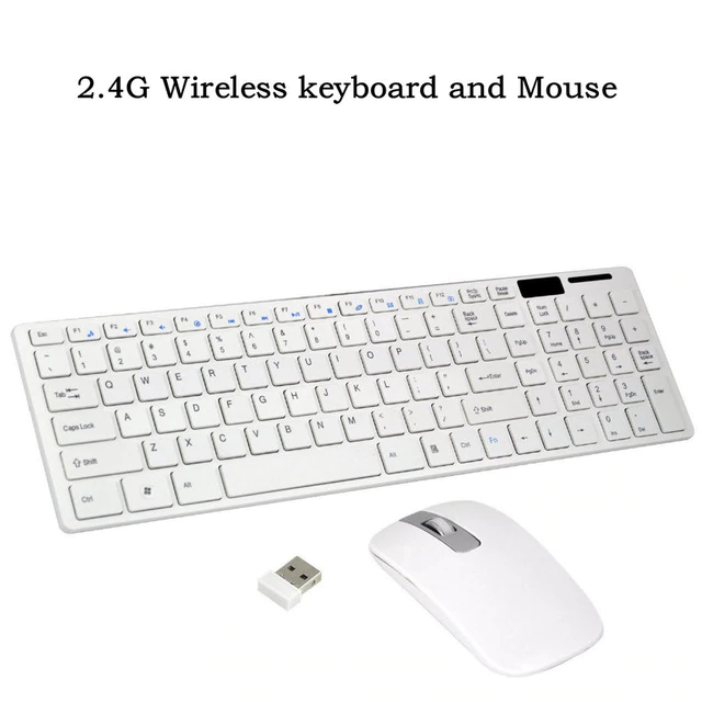 Kit Teclado Mouse Inalambrico Ultra Slim con Protector de Silicona K-06