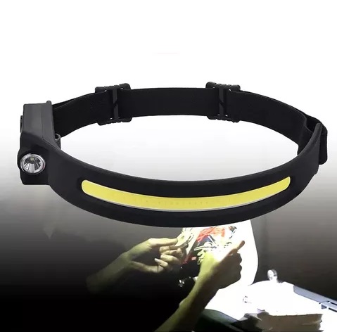 Linterna Minera Recargable Usb Cob + Led con Sensor de Movimiento LX200