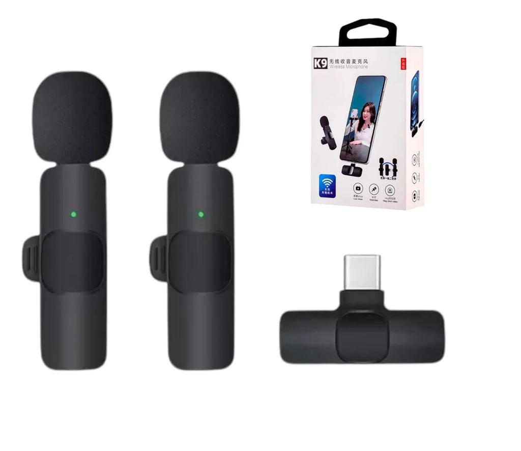 Microfono Corbatero Inalambrico Doble Tipo C Legatus K8