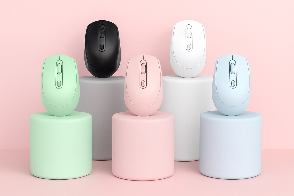 Mouse Inalambrico Recargable Dual 2.4G y BT Seisa DN-N614 (colores varios)