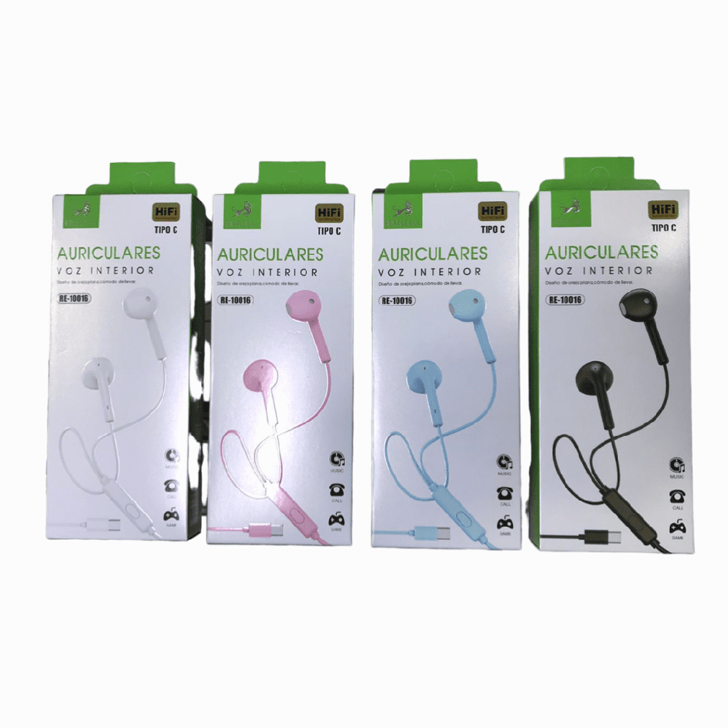 Auricular Intra Manos Libres ficha Tipo C RE10016