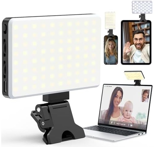 Flash Portatil Celular Selfie Luz Led Recargable LED-83002 (3 intensidades - 12x7cm)
