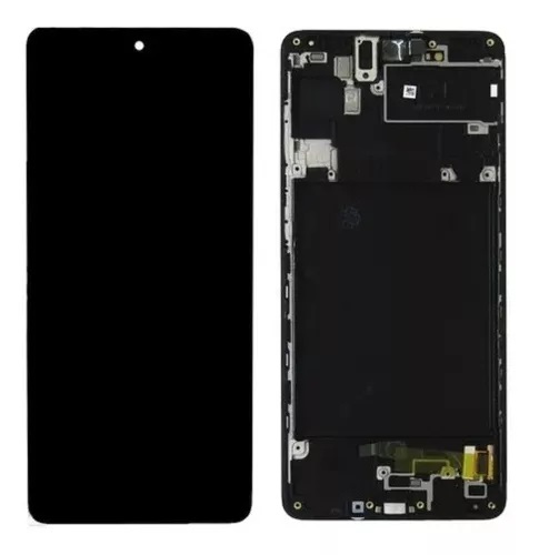 Modulo Samsung A71 / A715 con marco negro (ORIG Gold Edition)