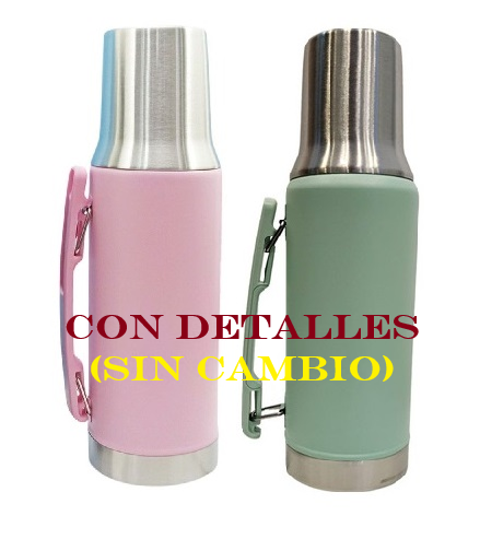 Termo de Acero 1.3L MG-621 Verde (CON DETALLES)