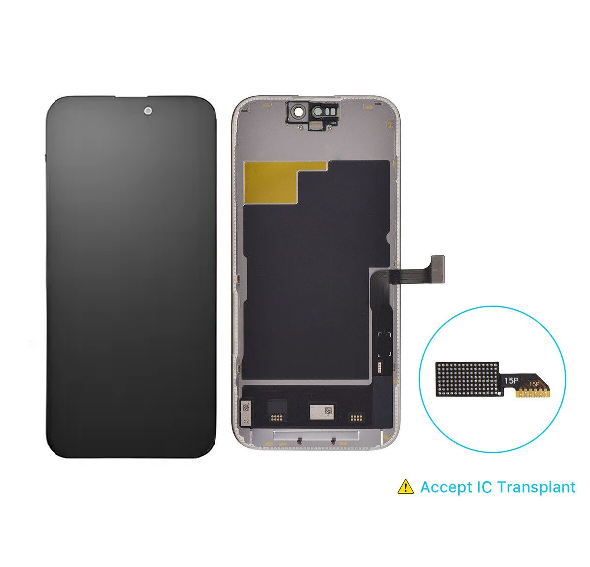 Modulo Iphone 15 Pro negro IC Removible (OLED Gold Edition)