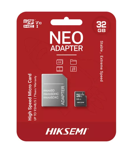 Micro SD Hiksemi 32gb V10 para seguridad