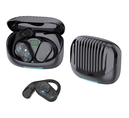 Auricular Bluetooth 5.4 Doble RS-900 con Base Cargadora