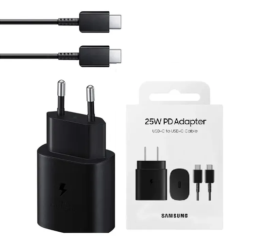 Kit Cargador 2 en 1 Samsung 25W PD (toma europea) ORIGINAL