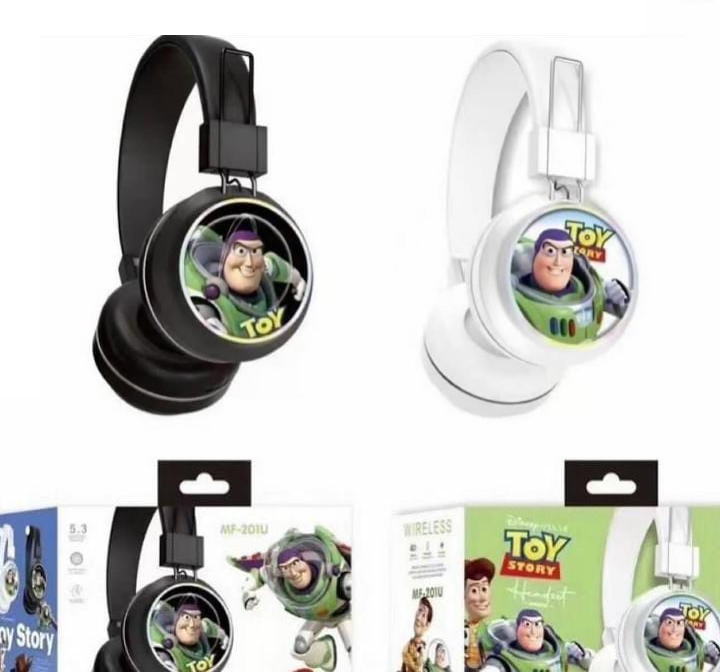 Auricular Vincha Bluetooth Micro Sd Personajes MF-201 Toy Story