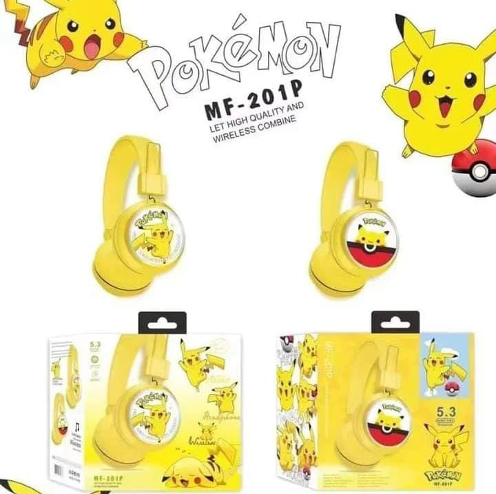 Auricular Vincha Bluetooth Micro Sd Personajes MF-201 Pokemon