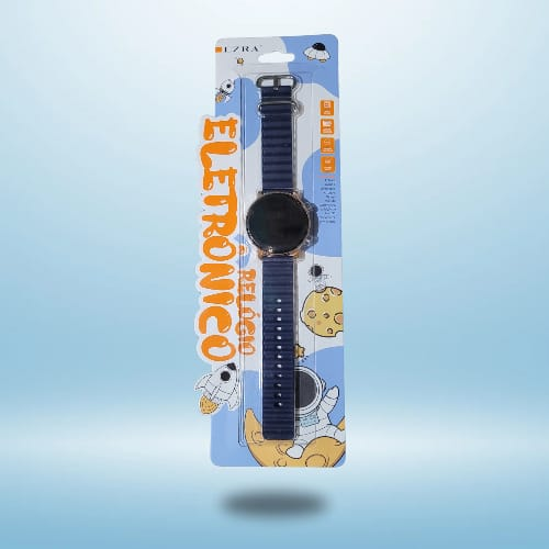 Reloj Pulsera Digital Engomado Redondo