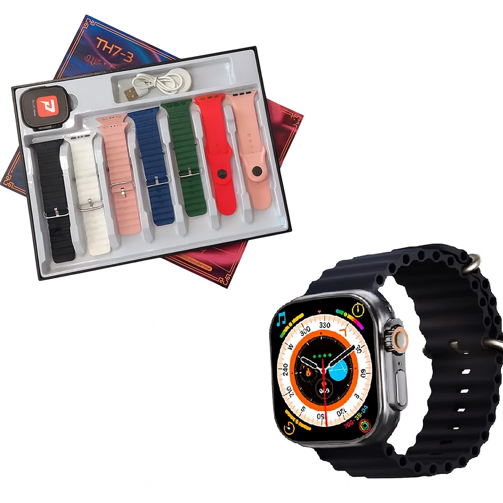Reloj Inteligente Smartwatch Monitor Cardiaco Deporte 7 en 1 TH7-3 Big Ultra 9