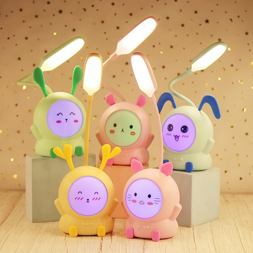 Mini Lampara Velador Led Animales Recargable