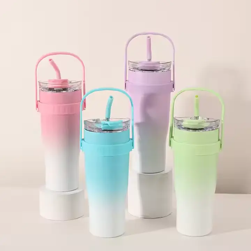 Vaso Quencher con Soporte para Celular 1.2L (Lila)