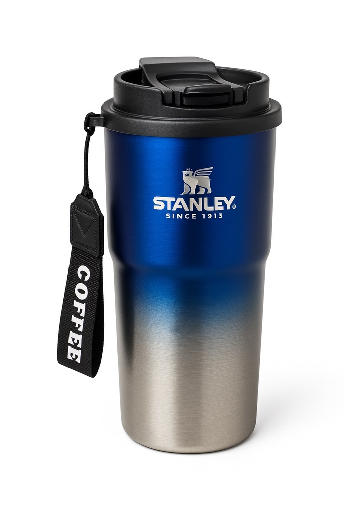 Vaso Termico Doble Pico Stanley 500ml Azul