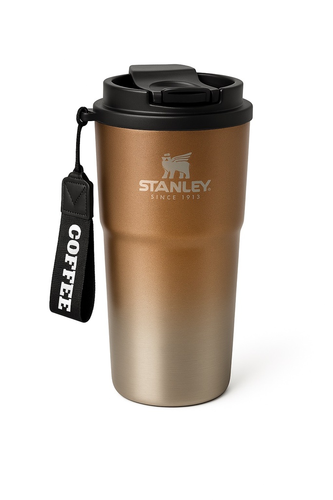Vaso Termico Doble Pico Stanley 500ml Dorado