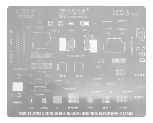 Stencil Iphone 6s/16 Pro Max Amaoe Superhard