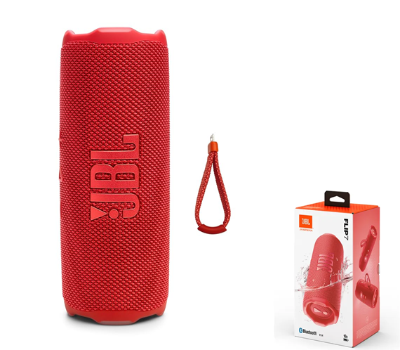 Parlante Portatil Bluetooth JBL Flip 7 Rojo (Replica)