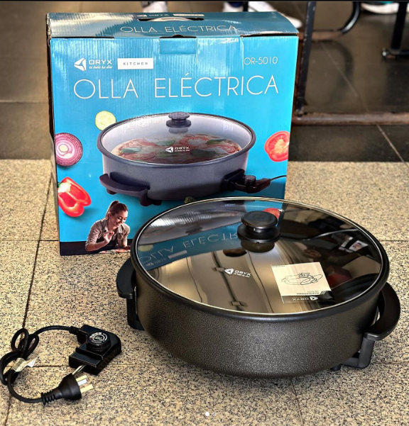 Olla Multiuso Redonda Antiadherente 8L 1300w Oryx (40x14,4cm)