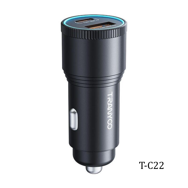 Cargador 12v 48w Doble Usb + PD Tranyoo T-C22