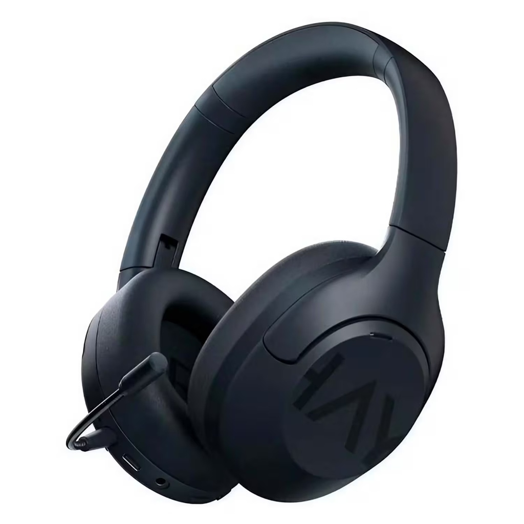 Auricular Vincha Bluetooth Haylou S30 Pro Hybrid con microfono desmontable y cancelacion de ruido Azul oscuro