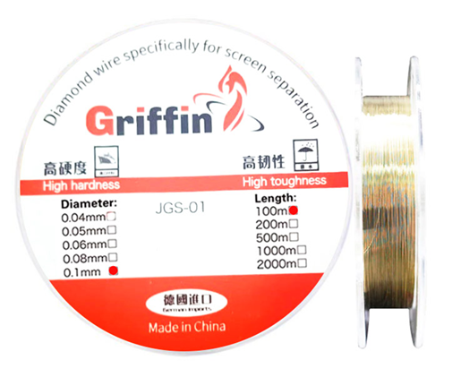 Hilo Separador de Touch Lcd Pantalla Glass Diamantado 0.1mm x100m