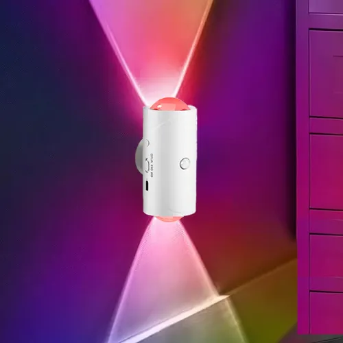 Aplique Led Bidireccional Magnetica RGB Recargable con Sensor (11cm)