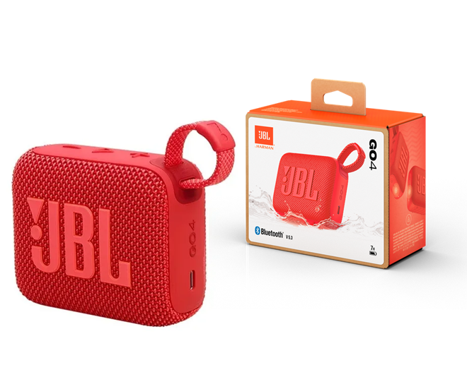 Parlante Portatil Bluetooth JBL GO4 Rojo (ORIGINAL)