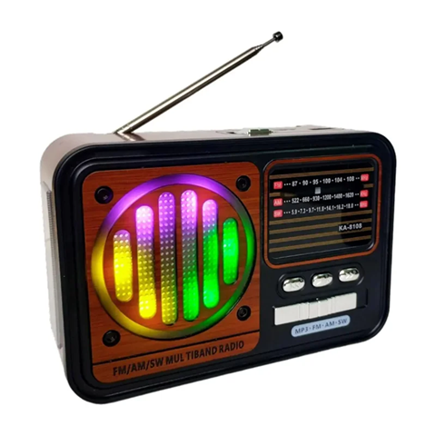 Radio YS-227BT Bt FM AM Usb Sd Recargable Linterna Vintage