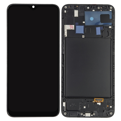 Modulo Samsung A20 / A205 con marco, buzzer, parlante, flex botones Original Size 6.36inches OLED (RN)