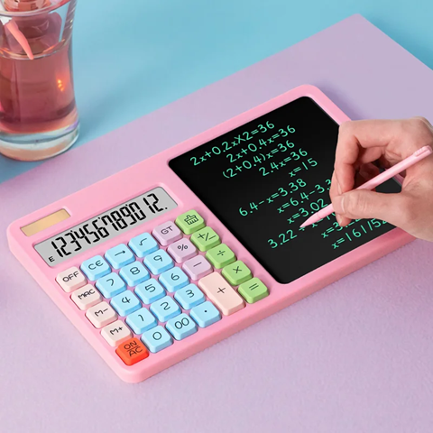 Calculadora  De 10 Digitos Con Tabla Magica De Escritura Multifuncion