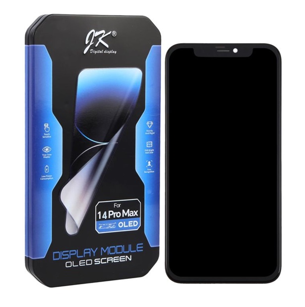 Modulo Iphone 14 Pro Max negro (ORIG Soft Oled) IC Removible JK